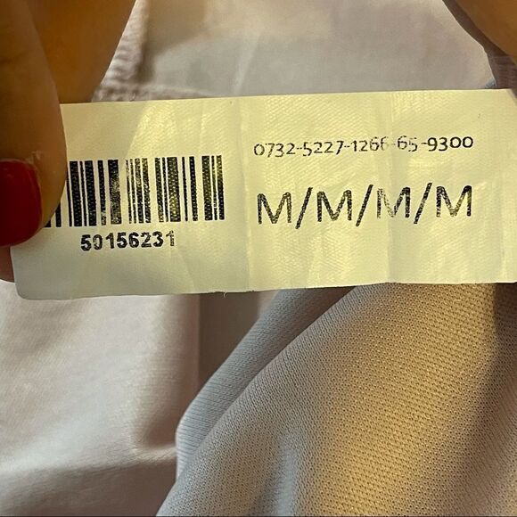 Streetwear Society Solid Pink V Neck along Sleeve Double Layered Mini Dress M - Picture 4 of 14